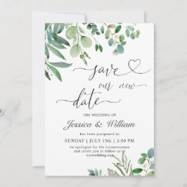 Sla onze nieuwe datum na uitgestelde Waterverf Euc Kaart