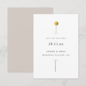 Sla onze nieuwe datum op Eenvoudige minimale Water (Voorkant / Achterkant)