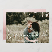 Sla onze nieuwe datum wijziging van de plannen bru save the date (Voorkant / Achterkant)