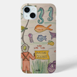 Sla onze oceanen iPhone 15 mini hoesje