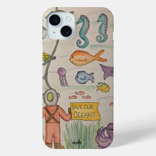 Sla onze oceanen Case-Mate iPhone case (Achterkant)