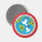 Sla onze Planet_Magnet 2,25 inch op Magneet (Voorkant / Achterkant)