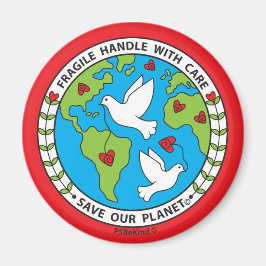 Sla onze Planet_Magnet 2,25 inch op Magneet