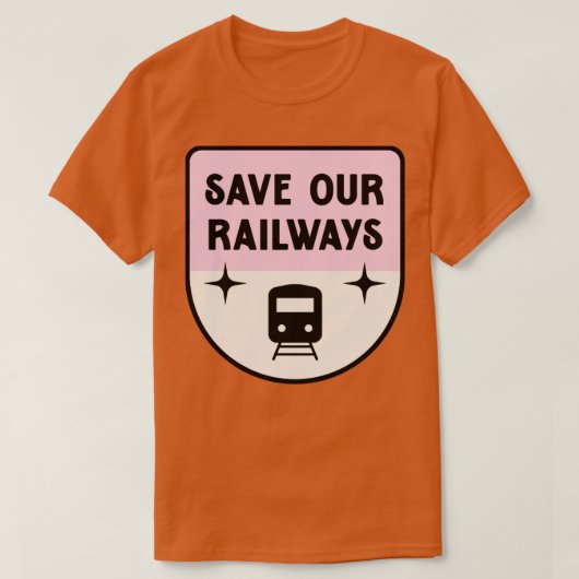 Sla onze trein op. t-shirt (Design voorkant)