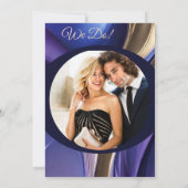 Sla onze trouwdatum op - Moderne foto- Save The Date (Achterkant)