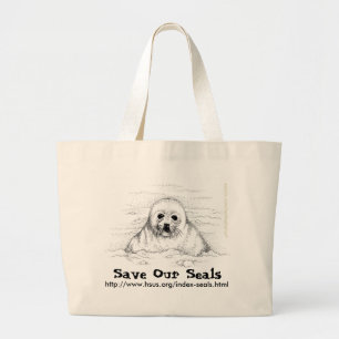 Sla onze zegels op grote tote bag