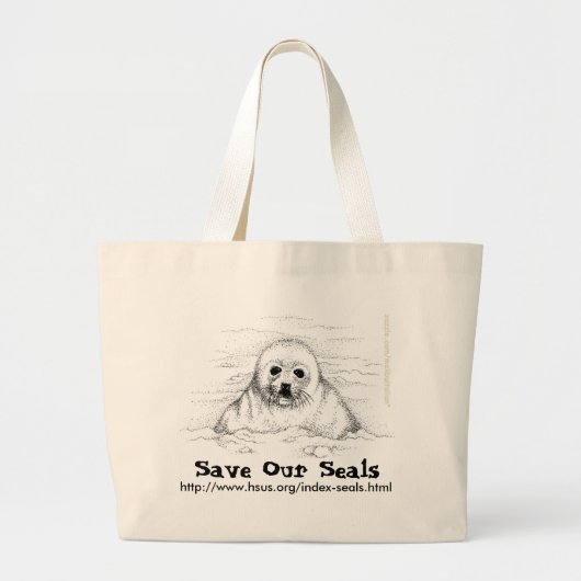 Sla onze zegels op grote tote bag (Voorkant)