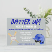 Sla op! Honkbal thema verjaardagsfeestje Kaart (Staand voorkant)