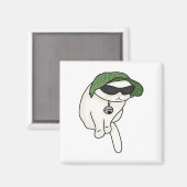 Sla pet kattememe magneet (Voorkant / Achterkant)