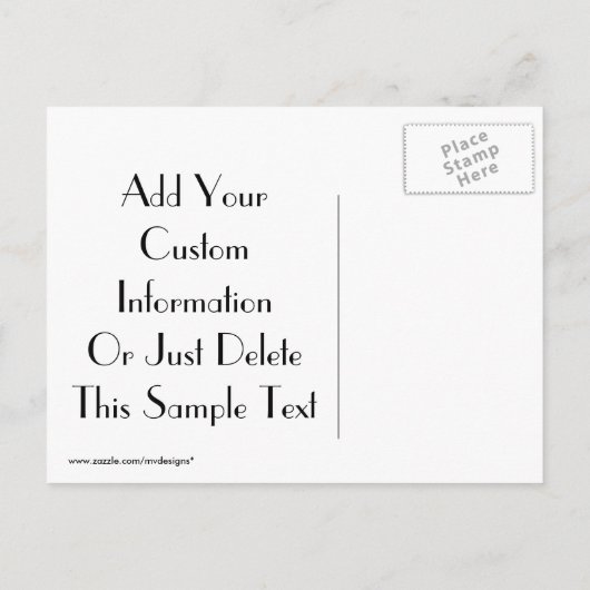 Sla postkaarten op de datum op aankondigingskaart (Achterkant)