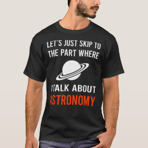 Sla praat Astronomie over T-shirt