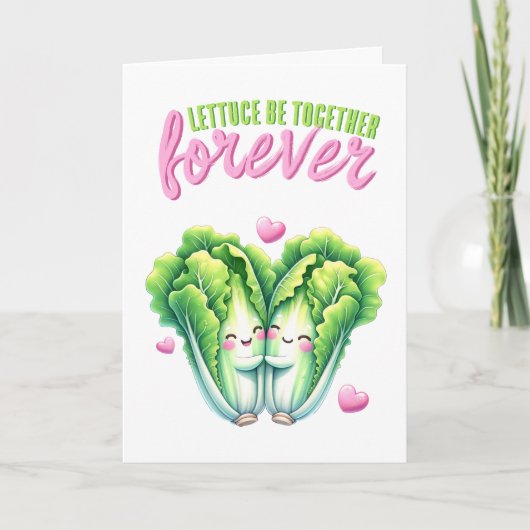 Sla samen zijn voor altijd liefde kaart (Voorkant)