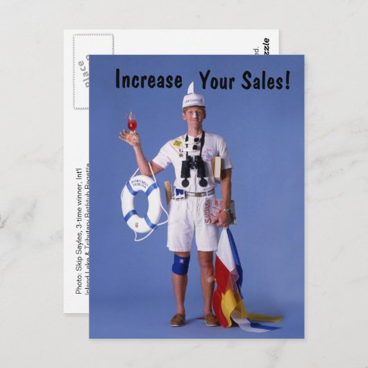 Sla Sayles™_Verhoog je verkoop! briefkaart (Voorkant / Achterkant)