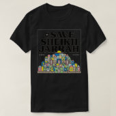 Sla sjeik jarrah Friends of AlAqsa op T-shirt (Design voorkant)