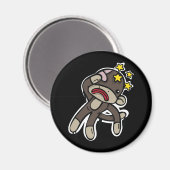 Sla SOCK MONKEY op Magneet (Voorkant / Achterkant)