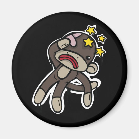 Sla SOCK MONKEY op Magneet (Voorkant)
