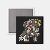 Sla SOCK MONKEY op Magneet (Voorkant / Achterkant)