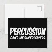 Sla-superkrachten Funny Muziek Superheld Briefkaart (Voorkant / Achterkant)