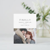 Sla ten slotte de datumfoto op briefkaart (Staand voorkant)