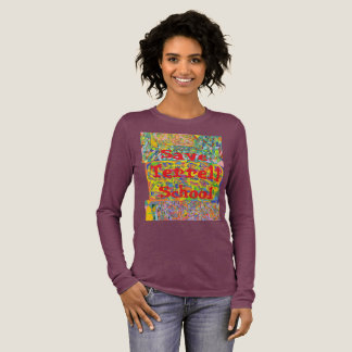 Sla Terrell School abstracte kunst op Tri-Blend Shirt