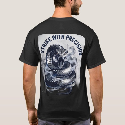 Sla toe met precisie – Snake Power grafisch T-shir T-shirt (Achterkant)