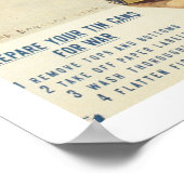 Sla uw blikjes op poster (Hoek)