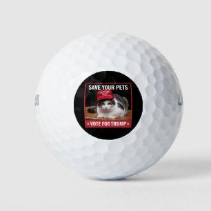 Sla uw huisdieren op, stem op Trump US-verkiezings Golfballen