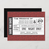 Sla uw Ticket op! Kaart (Voorkant / Achterkant)