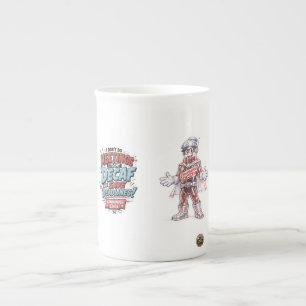 Sla vergaderingen over, ik vecht tegen cafeïnevrij porselein kop