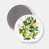 Sla vermaak je - Licht Magneet (Voorkant / Achterkant)