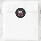 Sla wat leuke opa van het bodypilletje Bowlin op Ronde Sticker (Tas)