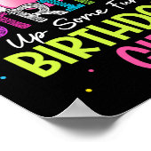 Sla wat plezier op! Verjaardag Meisje Bowling Verj Poster (Hoek)