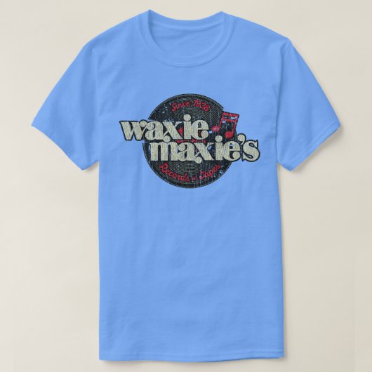 Sla Waxie Maxies Records Tapes 98 op T-shirt (Design voorkant)