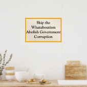 Sla Whataboutisme over Poster (Keuken)