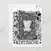 "slaaf" of "TYRANT"-filosofie van Nietzsche Briefkaart (Voorkant / Achterkant)