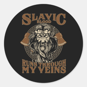 Slaafse Hemelse Wezens Ambacht Pagan Slavische P Ronde Sticker