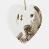 slaafse wittebol haat-akte niet voortplanten keramisch ornament (Rechts)