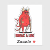 Slaag aan Rode Duivel Sticker (Vel)