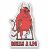 Slaag aan Rode Duivel Sticker (Voorkant)