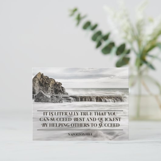 Slaag het snelst het best en briefkaart (Staand voorkant)