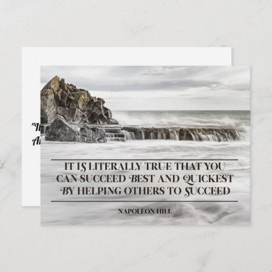 Slaag het snelst het best en briefkaart (Voorkant / Achterkant)