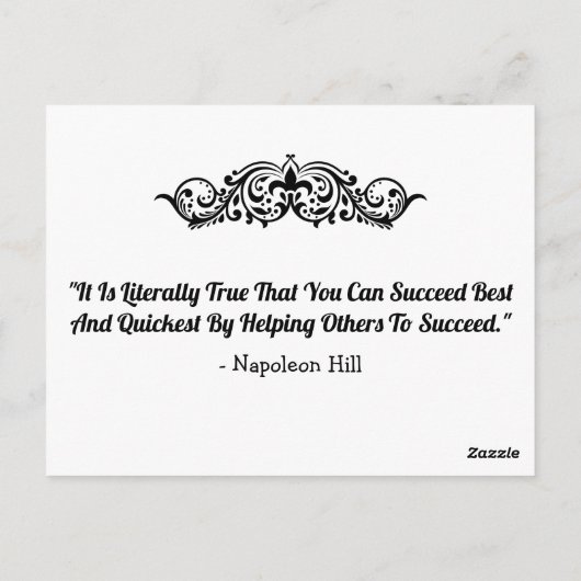 Slaag het snelst het best en briefkaart (Achterkant)