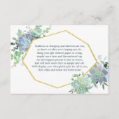 Slaagje Vrijgezellenfeest-insteekkaart Informatiekaartje (Voorkant)