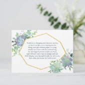 Slaagje Vrijgezellenfeest-insteekkaart Informatiekaartje (Staand voorkant)