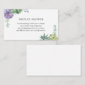 Slaagjes Baby shower invoegen kaart (Voorkant / Achterkant)