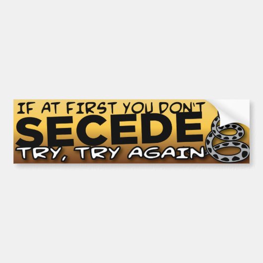 slaagt bumpersticker (Voorkant)