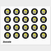 Slaan en stelen Softll Coach Softll Coaching Ronde Sticker (Vel)