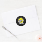 Slaan en stelen Softll Coach Softll Coaching Ronde Sticker (Envelop)