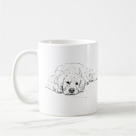Slaande Gouden Retriever Koffiemok, Hond Lieverdje Koffiemok