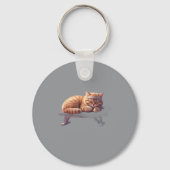 Slaande kater-sleutelhanger sleutelhanger (Voorkant)